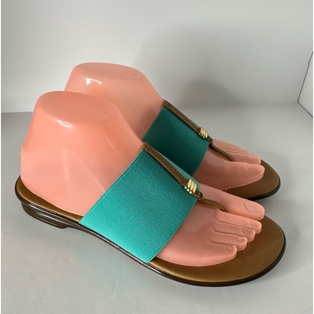 Italian Shoesmakers Briley Teal Sandals size 7.5 - Picture 2 of 9